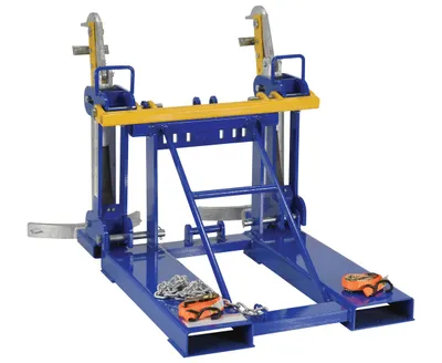 Vestil FMDL-2 automatic eagle beak drum lifter shown from an alternate angle