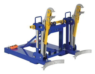 Vestil Steel Automatic Eagle Beak 2 Drum 2,000 Lb. Capacity Blue