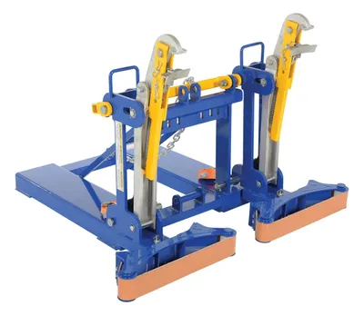 Vestil Steel Automatic Eagle Beak 2 Drum with Belt Saddle 1,000 Lb. Capacity Blue
