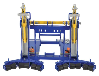 Vestil FMDL-2-LDS-R3 automatic eagle beak drum lifter shown from an alternate angle