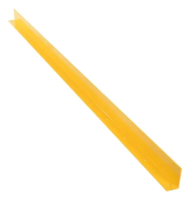 Vestil Steel Floor Safety Curb 3/8" Thick 120" Long Yellow