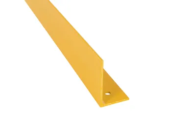 Vestil FSC-38-48-YL inline safety guard floor curb shown from an alternate angle