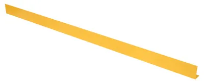 Vestil FSC-38-96-YL inline safety guard floor curb shown from an alternate angle