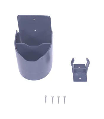 Vestil FTA-P-SWC stretch wrap caddy shown from an alternate angle