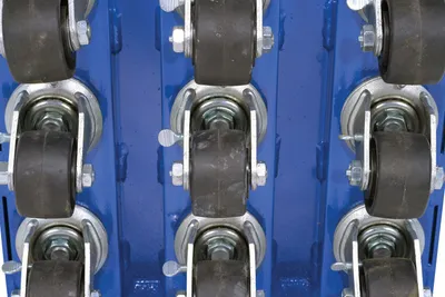 Vestil FTD-1616-8 flush top dolly shown from an alternate angle