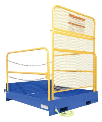 Vestil FTLP-5454-HR loading platforms for fork truck shown from an alternate angle