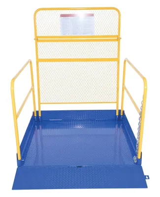 Vestil FTLP-5454-HR loading platforms for fork truck shown from an alternate angle