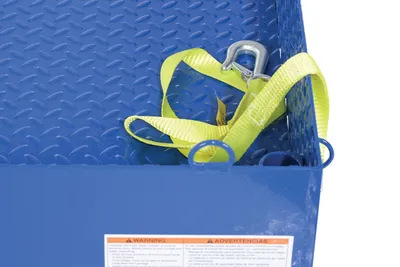 Vestil FTLP-5454 loading platforms for fork truck shown from an alternate angle