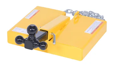 Vestil Steel Fork Lift Hitch Attachment 20-15/16 In x 18-1/2 In x 9-3/16 In 1500 Lb. Capacity Yellow