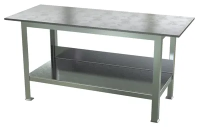 Vestil Steel Fixture Welding Table with 3/4 In. Thick Top 30 In. x 72 In. x 36-1/4 In. 8000 Lb. Capacity Bare