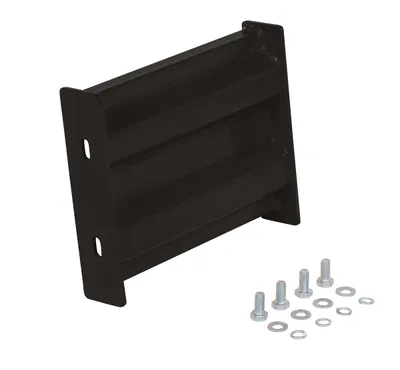 Vestil Steel 2 Ribbed Bolt On Style Guard Rail 6 In. Length Black