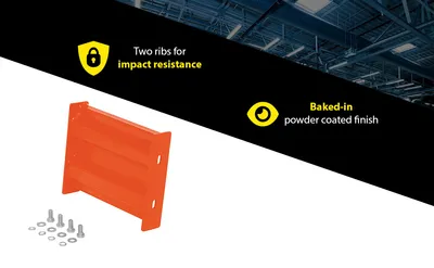 Vestil GR-F2R-BO-1-OR structural guard rails (drop-in and bolt-on style) feature highlights