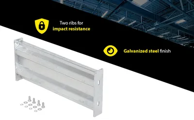 Vestil GR-F2R-BO-2-HDG structural guard rails (drop-in and bolt-on style) feature highlights