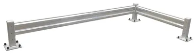 Vestil GR-F2R-BO-3-HDG structural guard rails (drop-in and bolt-on style) shown from an alternate angle