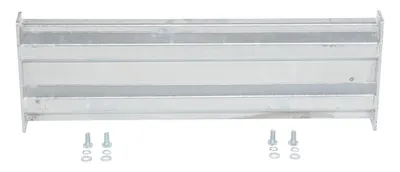 Vestil Galvanized Steel 2 Ribbed Bolt On Style Guard Rail 30 In Length Gray