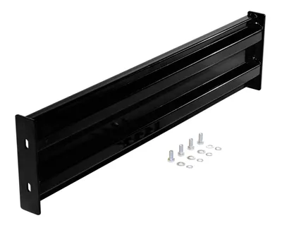 Vestil Steel 2 Ribbed Bolt On Style Guard Rail 42 In. Length Black