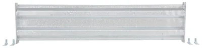 Vestil Galvanized Steel 2 Ribbed Bolt On Style Guard Rail 42 In. Length Gray