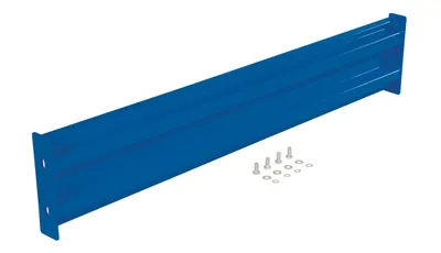 Vestil Steel 2 Ribbed Bolt On Style Guard Rail 54 In. Length Blue