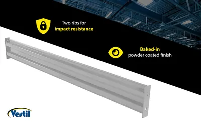 Vestil GR-F2R-BO-9-SL structural guard rails (drop-in and bolt-on style) feature highlights