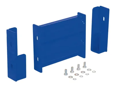 Vestil Steel 2 Ribbed Drop In Style Guard Rail 6 In. Length Blue