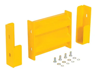 Vestil Steel 2 Ribbed Drop In Style Guard Rail 12 In. Length Yellow