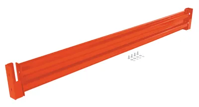 Vestil Steel 2 Ribbed Drop In Style Guard Rail 114 In. Length Orange