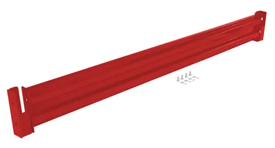 Vestil Steel 2 Ribbed Drop In Style Guard Rail 114 In. Length Red
