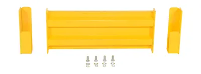 Vestil GR-F2R-DI-2-YL structural guard rails (drop-in and bolt-on style) shown from an alternate angle