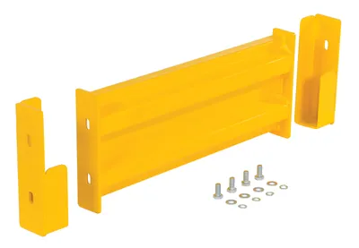 Vestil Steel 2 Ribbed Drop In Style Guard Rail 24 In. Length Yellow