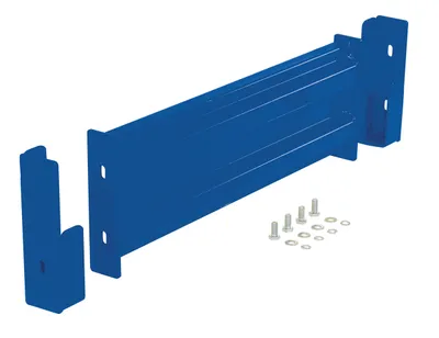 Vestil Steel 2 Ribbed Drop In Style Guard Rail 30 In Length Blue