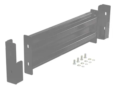 Vestil Steel 2 Ribbed Drop In Style Guard Rail 30 In Length Gray Semi Gloss