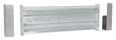 Vestil GR-F2R-DI-3-HDG structural guard rails (drop-in and bolt-on style) shown from an alternate angle