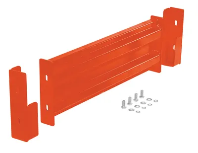 Vestil Steel 2 Ribbed Drop In Style Guard Rail 30 In Length Orange