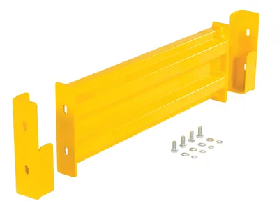 Vestil Steel 2 Ribbed Drop In Style Guard Rail 30 In Length Yellow