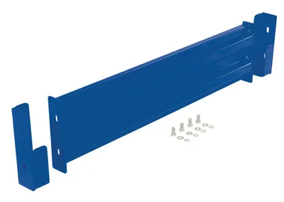 Vestil Steel 2 Ribbed Drop In Style Guard Rail 42 In. Length Blue
