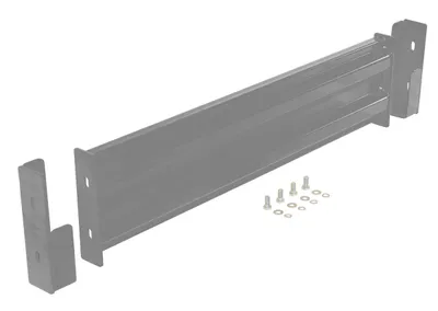Vestil Steel 2 Ribbed Drop In Style Guard Rail 42 In. Length Gray Semi Gloss