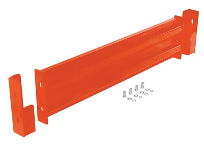 Vestil Steel 2 Ribbed Drop In Style Guard Rail 42 In. Length Orange