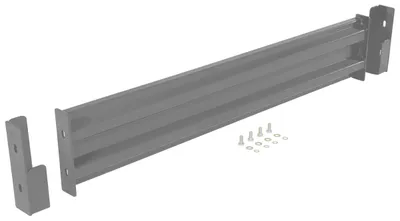 Vestil Steel 2 Ribbed Drop In Style Guard Rail 54 In. Length Gray Semi Gloss