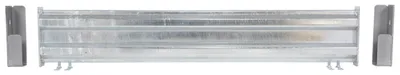 Vestil Galvanized Steel 2 Ribbed Drop In Style Guard Rail 54 In. Length Gray