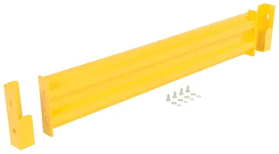 Vestil Steel 2 Ribbed Drop In Style Guard Rail 54 In. Length Yellow