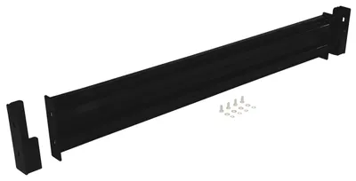 Vestil Steel 2 Ribbed Drop In Style Guard Rail 66 In. Length Black