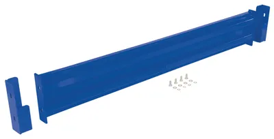 Vestil Steel 2 Ribbed Drop In Style Guard Rail 66 In. Length Blue