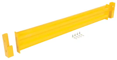 Vestil Steel 2 Ribbed Drop In Style Guard Rail 66 In. Length Yellow