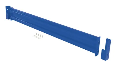 Vestil Steel 2 Ribbed Drop In Style Guard Rail 78 In. Length Blue