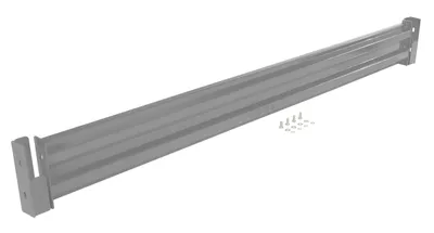 Vestil Steel 2 Ribbed Drop In Style Guard Rail 90 In. Length Gray Semi Gloss