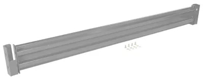 Vestil Steel 2 Ribbed Drop In Style Guard Rail 102 In. Length Gray Semi Gloss