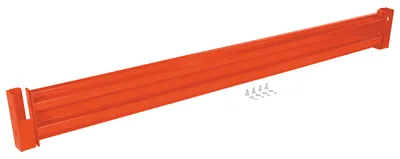 Vestil Steel 2 Ribbed Drop In Style Guard Rail 102 In. Length Orange