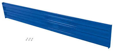 Vestil Steel 3 Ribbed Bolt On Style Guard Rail 113.875 In. Length Blue