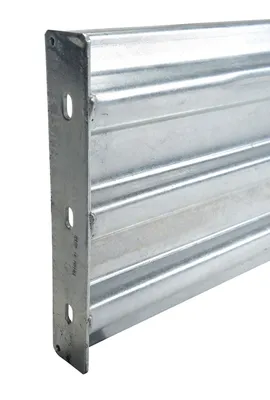 Vestil GR-F3R-BO-10-HDG structural guard rails (drop-in and bolt-on style) shown from an alternate angle