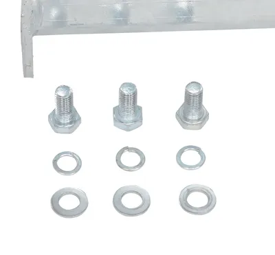 Vestil GR-F3R-BO-2-HDG structural guard rails (drop-in and bolt-on style) shown from an alternate angle